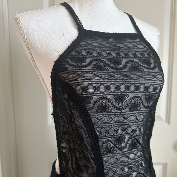 Kendall & Kylie Black Lace Maxi Dress, Swim Cover-Up - Picture 4 of 7